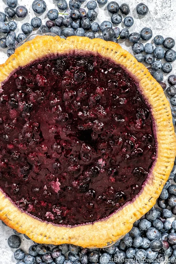 Keto Blueberry Pie recipe
