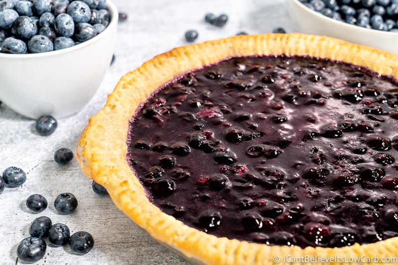Best Sugar Free Blueberry Pie