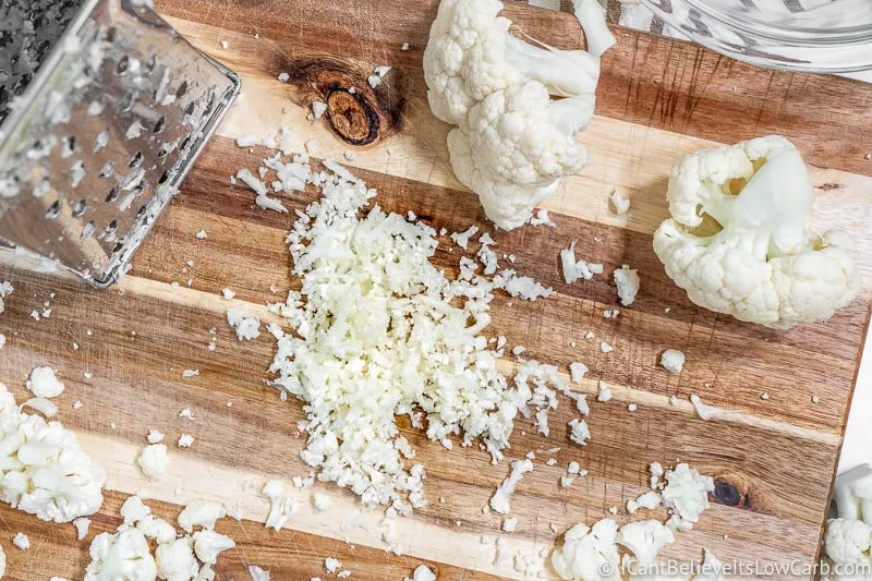 How to Rice Cauliflower with a box grater