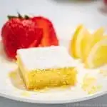 Keto Lemon Bars on a plate