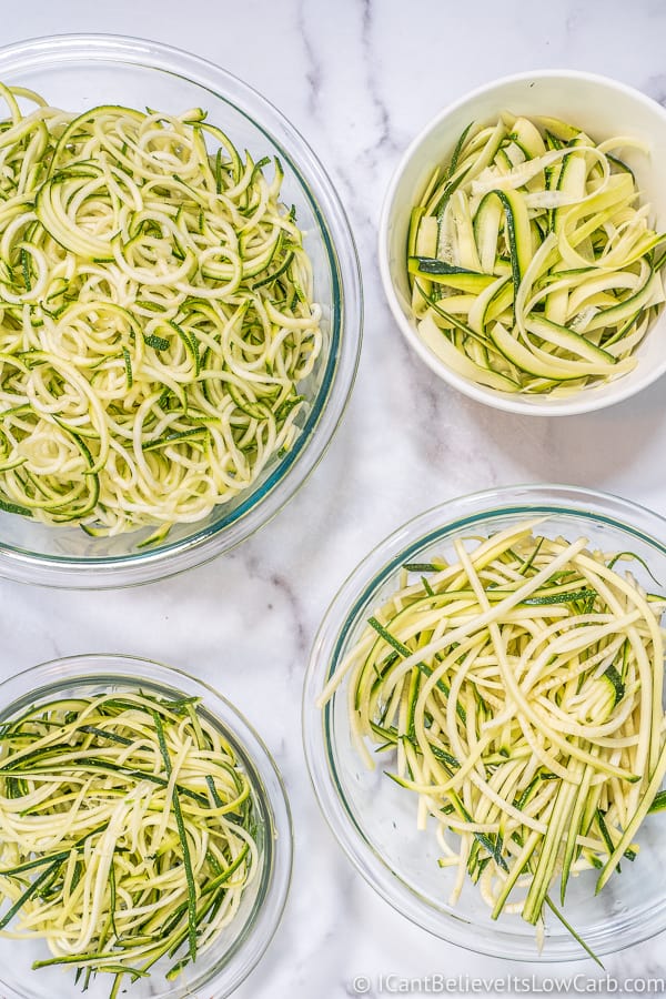 4 ways to make Zucchini Noodles