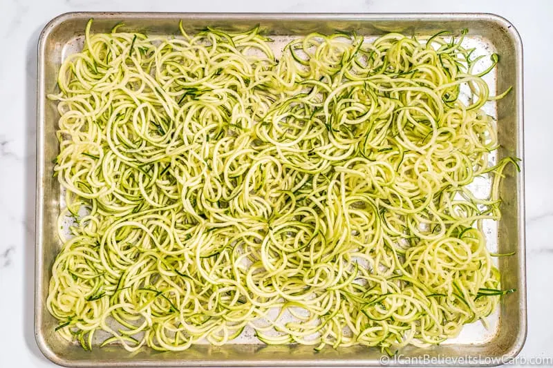 How to bake Zucchini Noodles