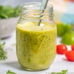 Cilantro Lime Dressing in a jar feature
