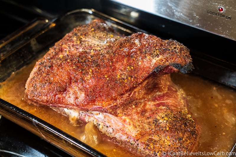 Corned Beef Brisket out of the oven