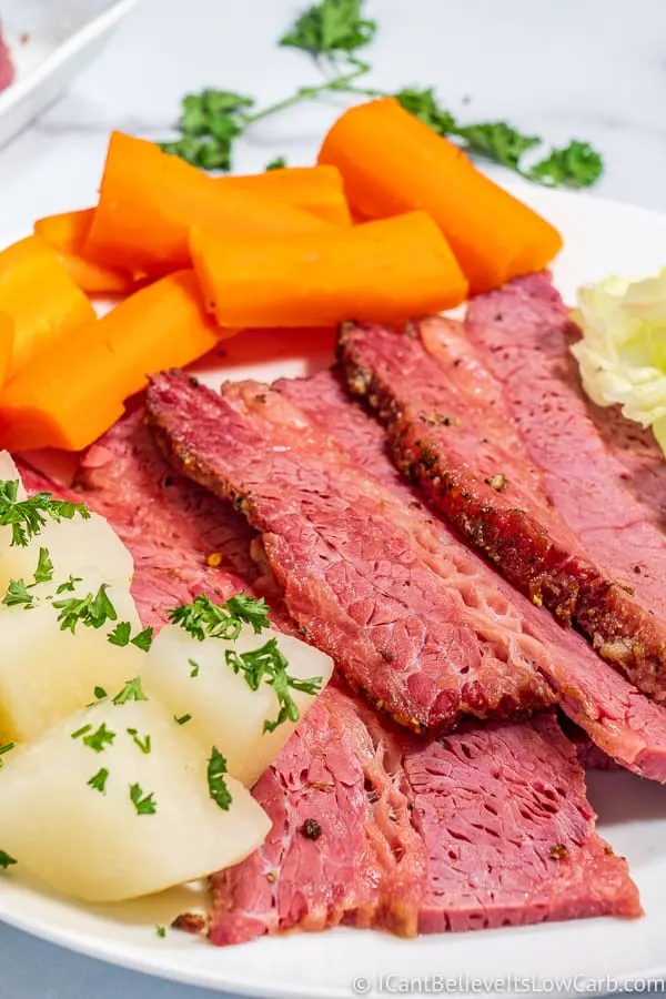 Corned Beef with carrots and jicama