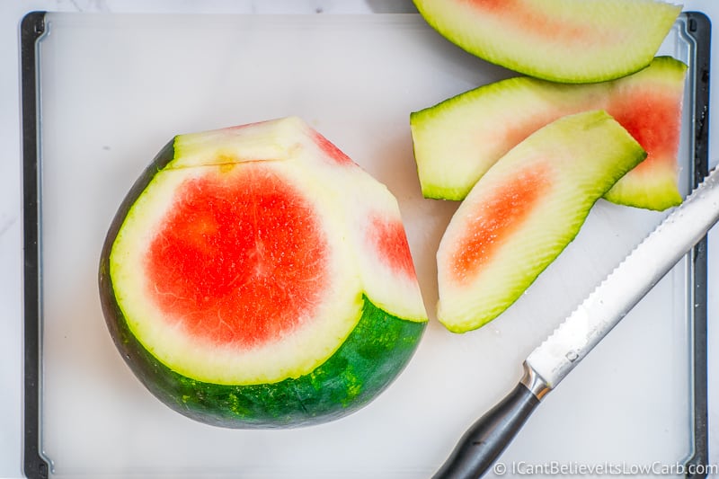 easiest way to peel a Watermelon