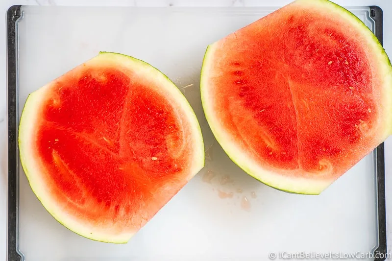 How to cut Watermelon in half