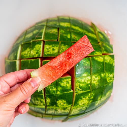 square watermelon cut