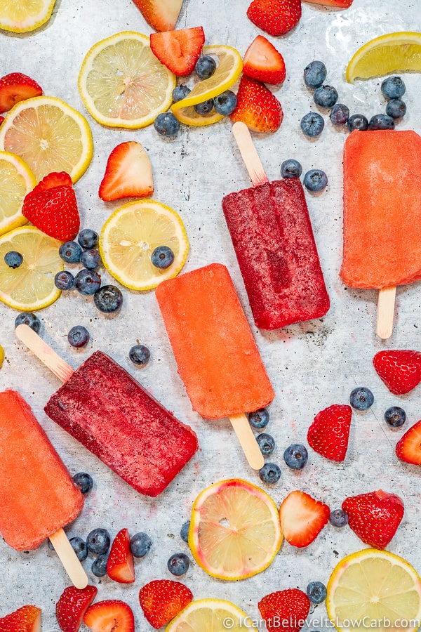Keto Popsicle recipe and sugar free with fruit