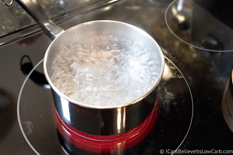 Boiling water for Hard Boiled Eggs