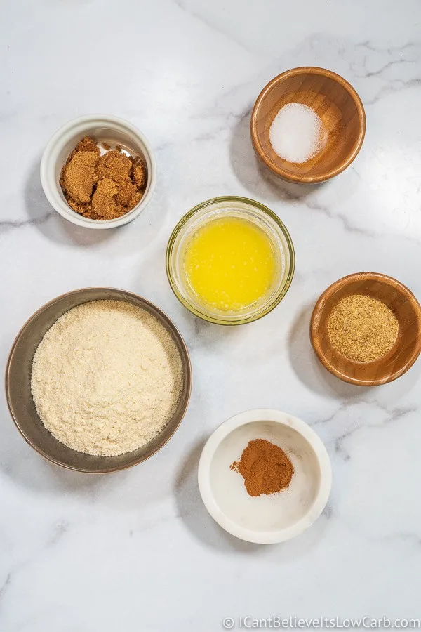 Keto Cheesecake crust ingredients