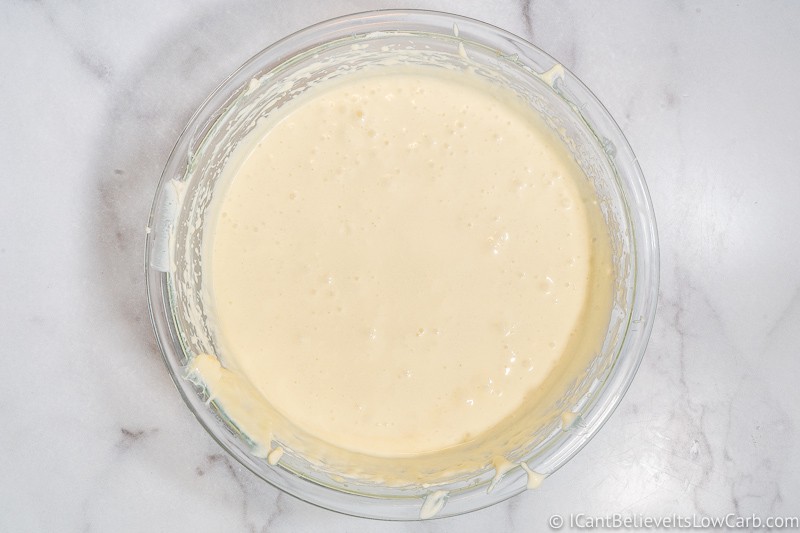 Keto Cheesecake filling whipped together