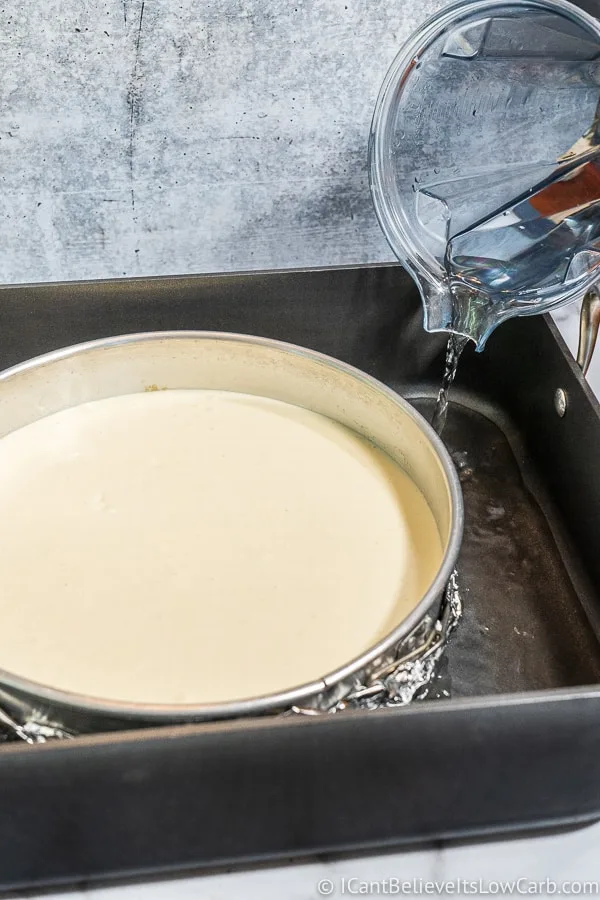 How to make a water bath for Cheesecake