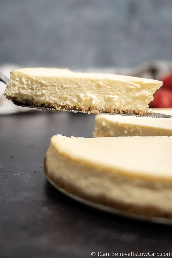 Slice of Keto Cheesecake