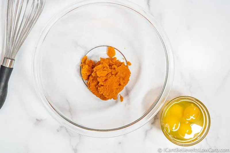 pumpkin puree in a bowl