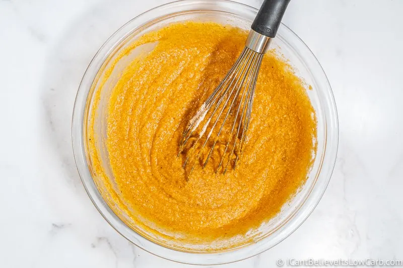 Keto Pumpkin Muffins mixture