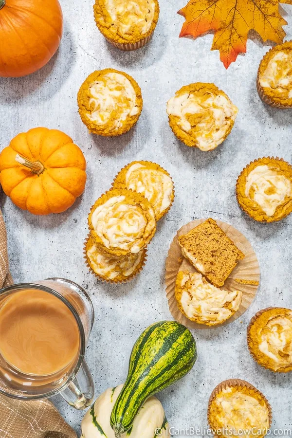 Keto Pumpkin Muffins with almond flour