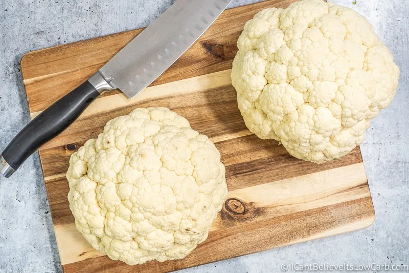 Two heads of Cauliflower