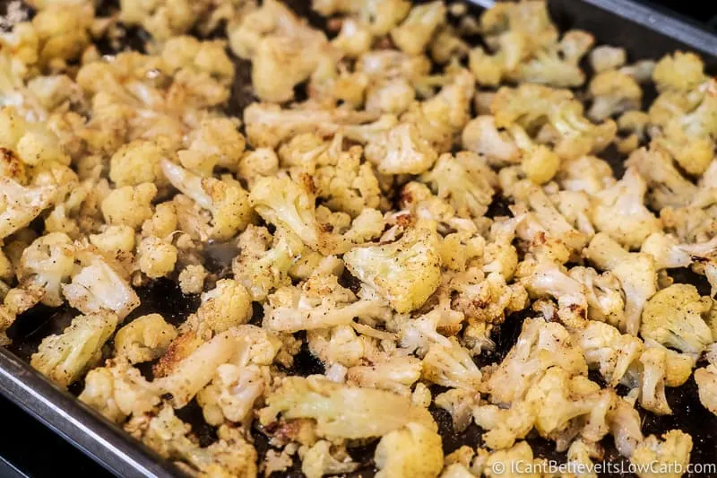 Baked Cauliflower on tray