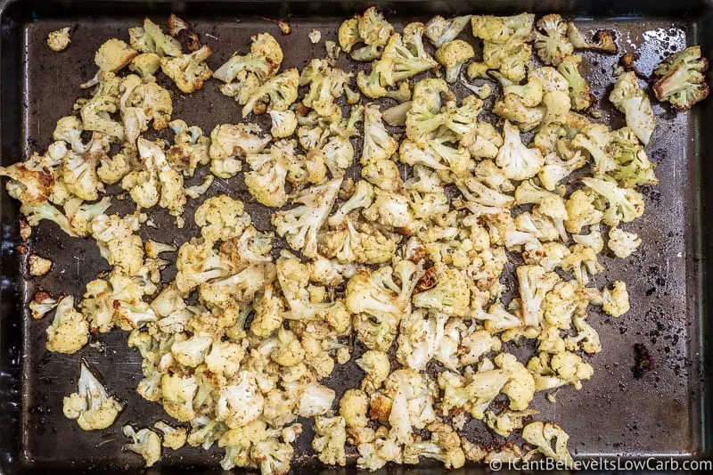 Roasted Cauliflower on sheet pan