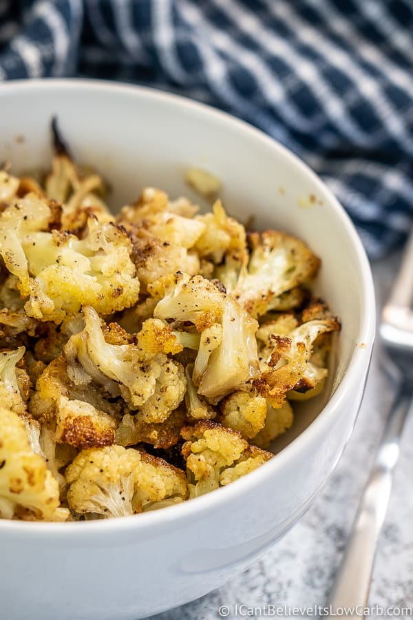 Bowl filled with Roasted Cauliflower