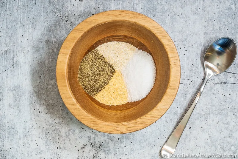 Roasted Cauliflower seasoning in small bowl