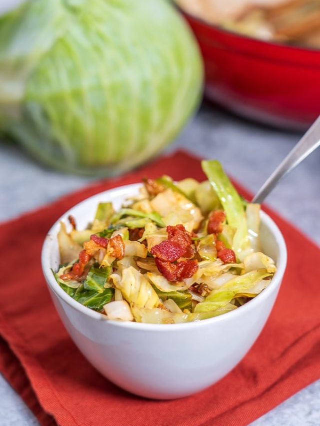Keto Fried Cabbage with Bacon Story