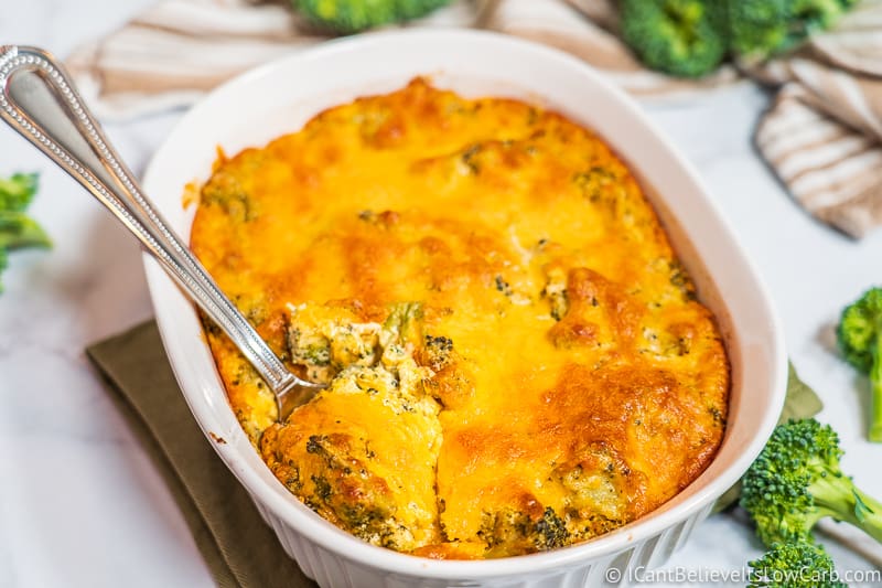 Cheesy Keto Broccoli Casserole Recipe | Creamy &amp; Low Carb