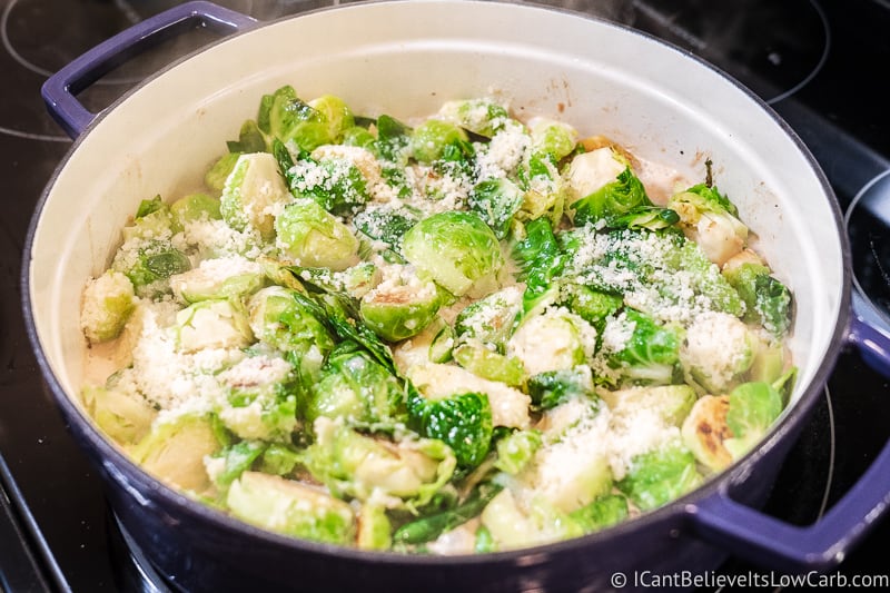 Brussel Sprouts with cheese