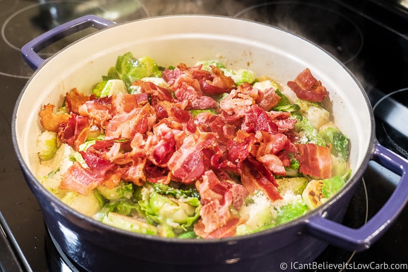 Adding bacon to Brussel Sprouts