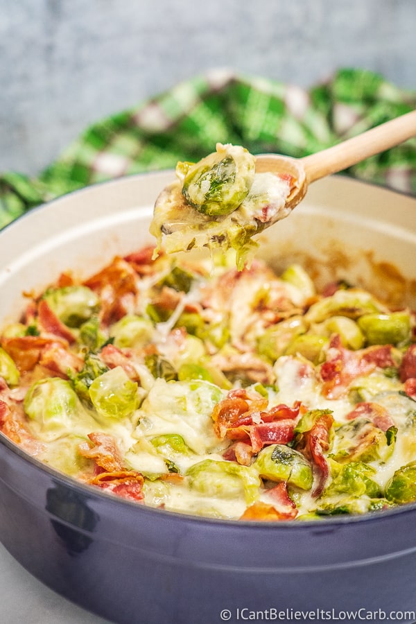 Creamy Low Carb Brussel Sprouts Recipe