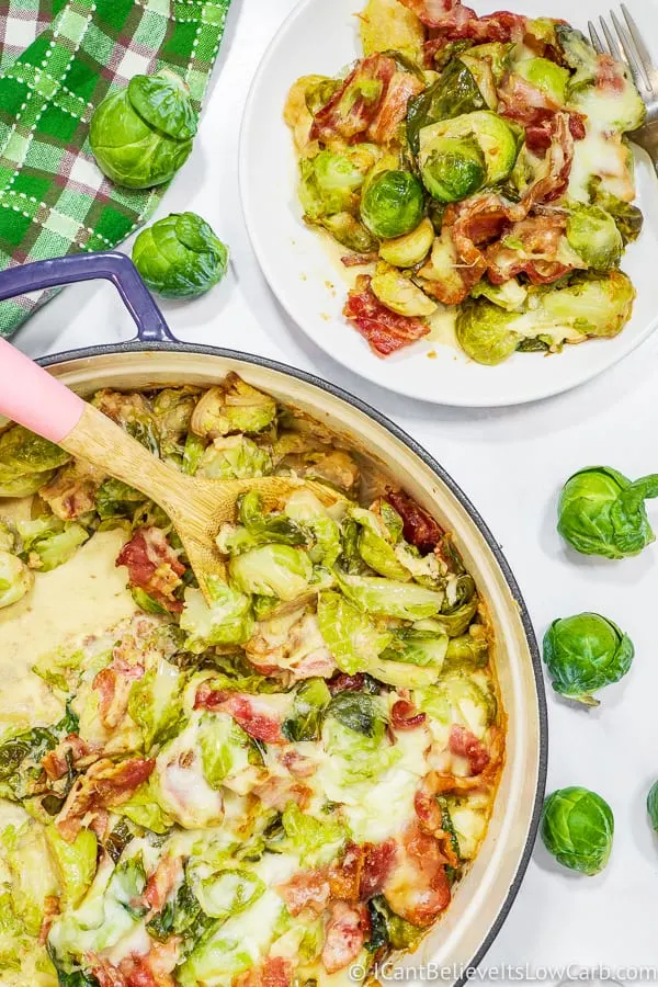 Keto Brussel Sprouts with bacon