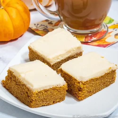 3 Keto Pumpkin Bars