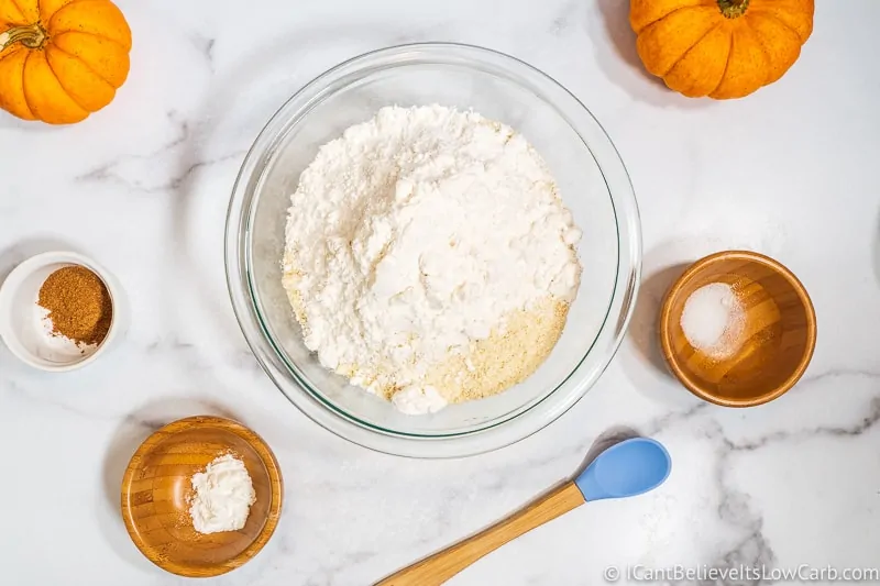 Low Carb Pumpkin Cookies dry ingredients