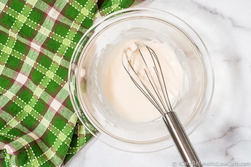 mixing sugar free vanilla icing