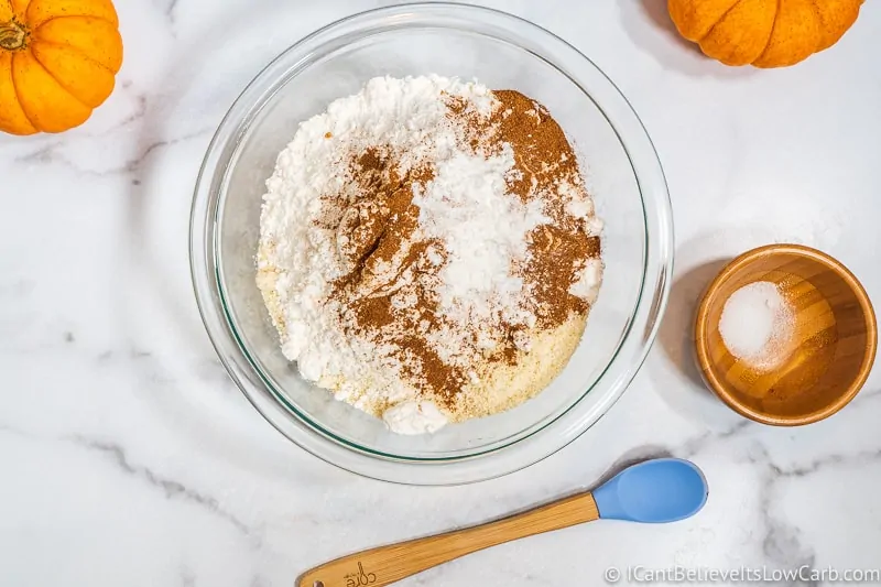 adding baking powder to Pumpkin Cookies