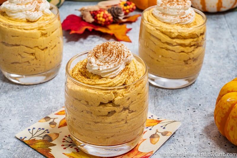 Creamy Keto Pumpkin Mousse Recipe | Low Carb Pumpkin Fluff