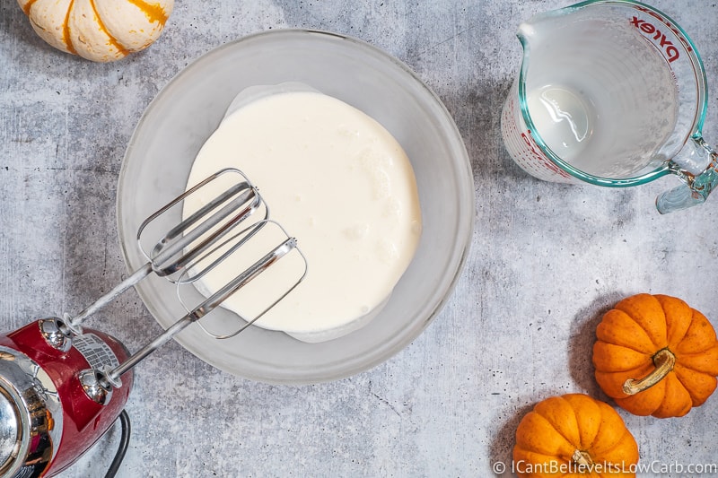 Adding heavy cream for low carb Pumpkin Mousse