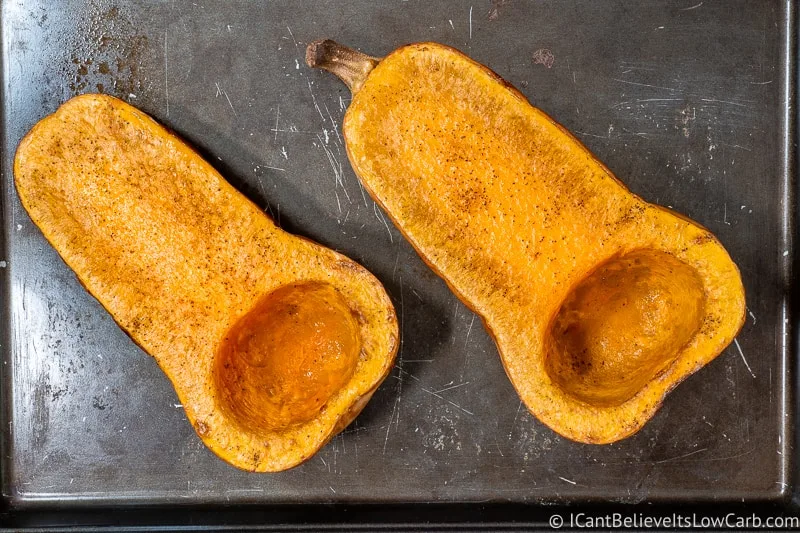 Roasted Butternut Squash on a tray