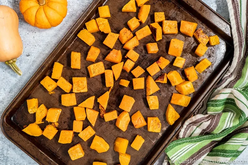 How to Roast Butternut Squash in cubes