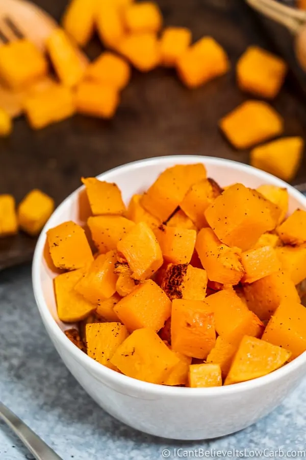 White Bowl of Roasted Butternut Squash