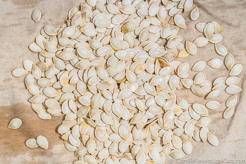 Pumpkin Seeds after drying them