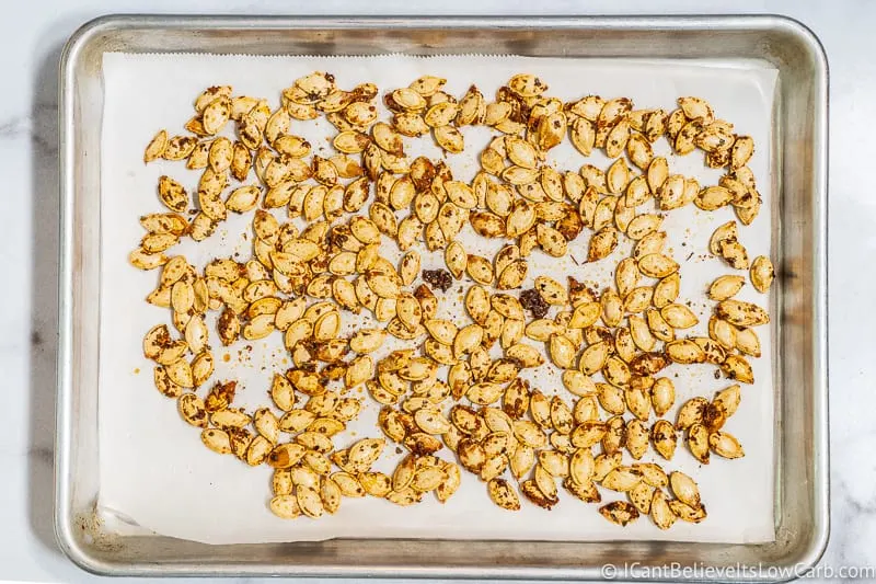 Pumpkin Seed Recipe on a tray