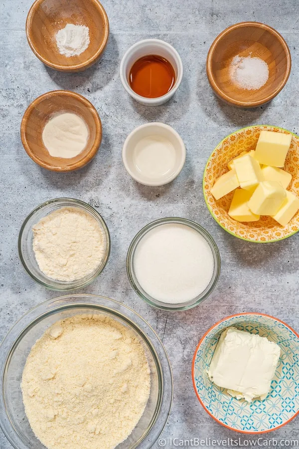 Keto Cream Cheese Cookies ingredients