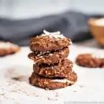 Keto No Bake Cookies with coconut