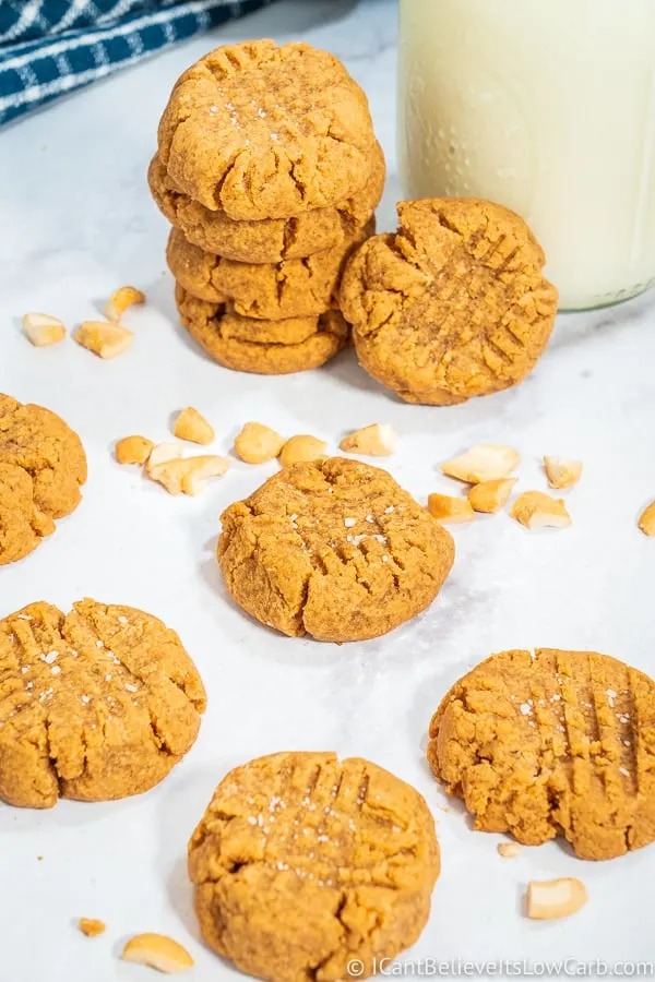 Easy No-Sugar Peanut Butter Cookies
