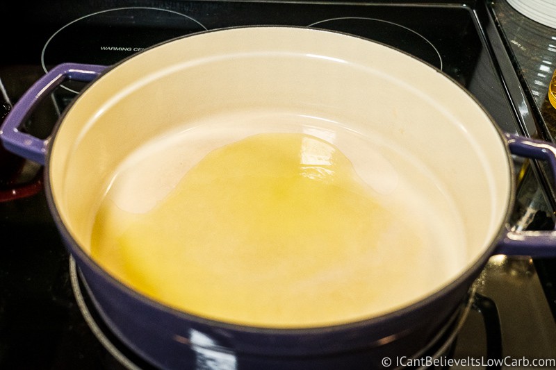 olive oil in a Dutch oven
