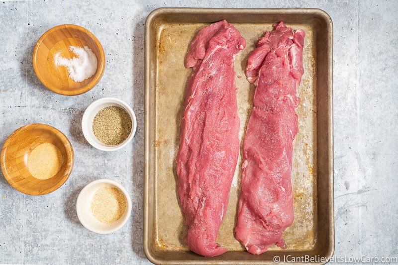 Ingredients for roasted Pork Tenderloin