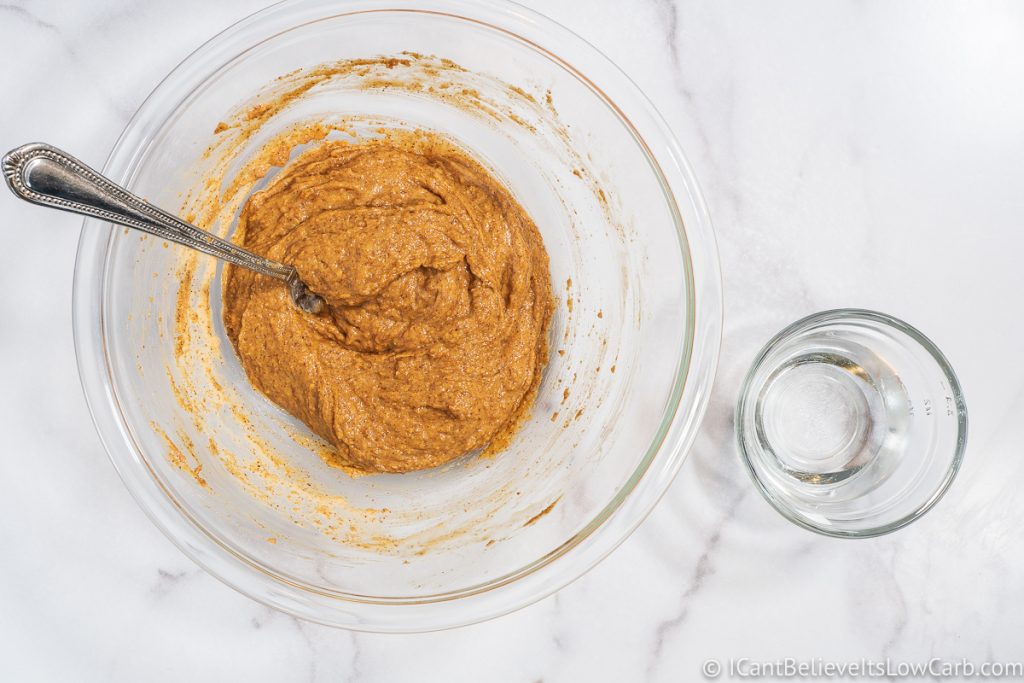 almond butter and eggs mixture