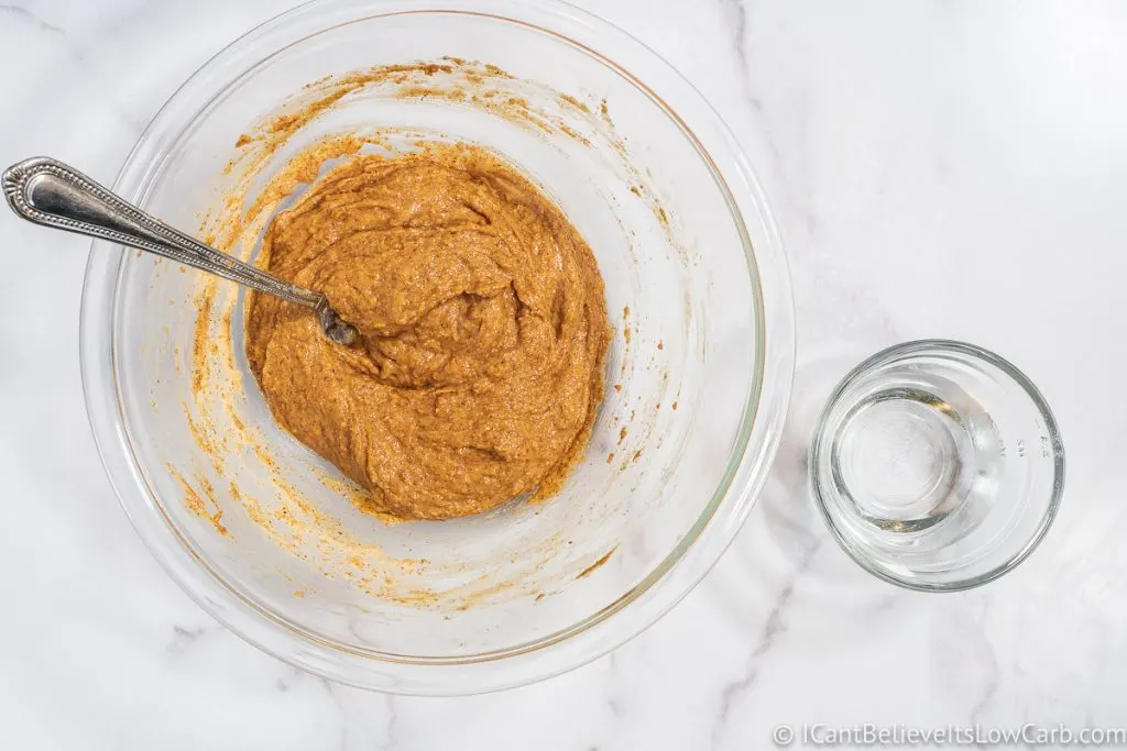 almond butter and eggs mixture